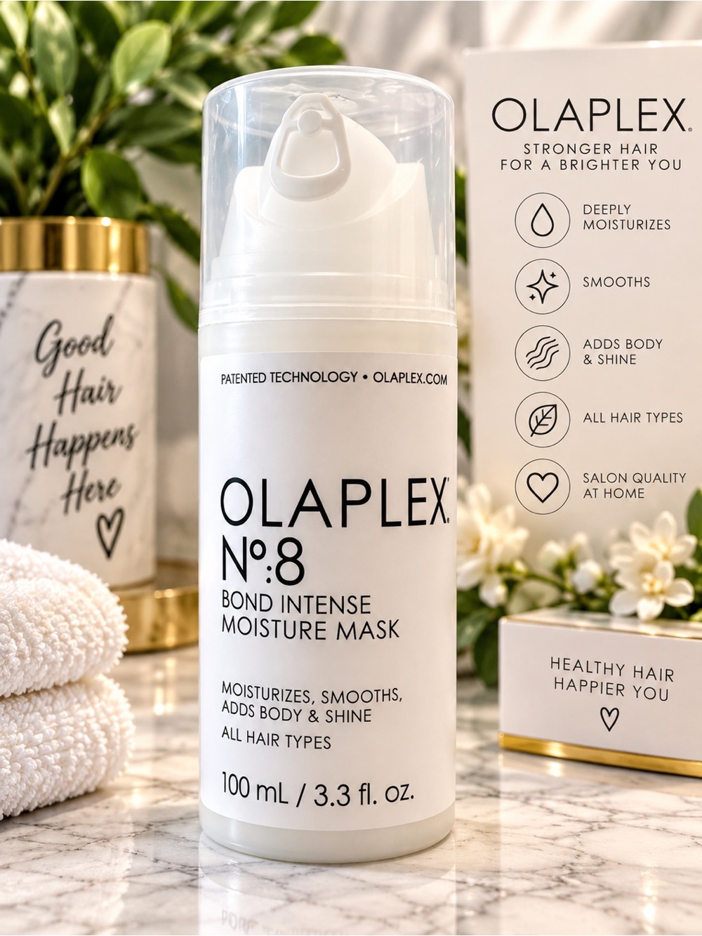 NWT OLAPLEX No.8 Bond Intense Moisture Mask 3.3 oz Factory Sealed